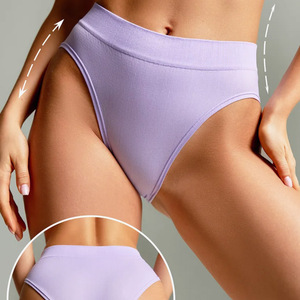 Slip a vita bassa in cotone da donna, intimo sexy, slip senza cuciture tinta unita - Product Image 6