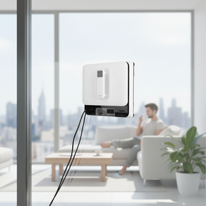 Robot Limpiacristales Ultrasónico con Fuerte Succión, para Uso Doméstico y Exterior, Limpiador de <span class=keywords><strong>Vidrios</strong></span> Eléctrico <span class=keywords><strong>Inteligente</strong></span> - Product Image 1
