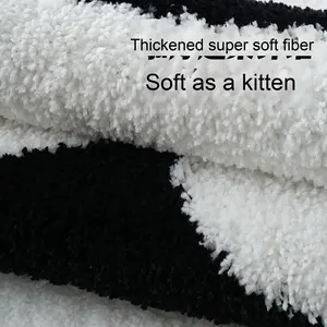 <span class=keywords><strong>Tapis</strong></span> tufté à poils longs floraux en mousse floquée, <span class=keywords><strong>tapis</strong></span> de sol tufté de forme irrégulière, couverture de chevet avec fond antidérapant - Product Image 4