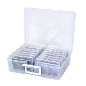 Photo Plastic <b>Storage</b> Box With Flip Lid 16 Compartment PP Transparent Card Holder For Photo Organization - Product Image 1