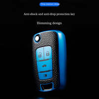 Housse de protection de clé de voiture en cuir TPU pour Chevrolet Cruze Aveo Trax Opel Astra Corsa Meriva Zafira Antara J pour Buick coque de protection