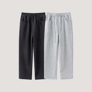 <span class=keywords><strong>Pantaloni</strong></span> <span class=keywords><strong>da</strong></span> <span class=keywords><strong>Uomo</strong></span> in Pile per Autunno/Inverno / <span class=keywords><strong>Pantaloni</strong></span> Casual a Gamba Dritta Larghi e Caldi in Cotone con Coulisse Personalizzabili OEM - Product Image 4