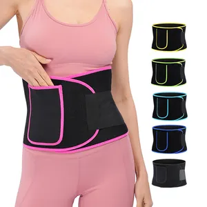 Factory Wholesale Adjustable Free Size Elastic Fitness Slimming Waist Trainer Belt Tummy Wrap Bandage