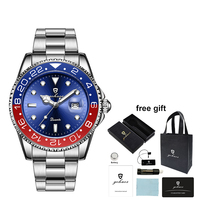 Jam Tangan Pria Gohuos 58835 Trendy Baru Tahan Air Mewah Original Quartz untuk Pria Reloj Para Hombre Montre Homme Box