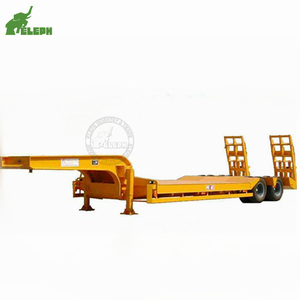 Remolque de plataforma baja de 2 ejes y 13 m, remolque de plataforma baja de 14 metros, semirremolque de plataforma baja en venta - Product Image 2