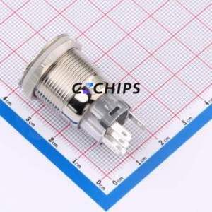 HY-19A-P11-S-DY-G12V-CU-008 <b>Push</b> <b>Button</b> <b>Switch</b> Through hole Component (THT) <b>Switch</b> - Product Image 2