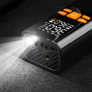 Phổ 6000mAh xách tay <span class=keywords><strong>DC</strong></span> 12V hiển thị kỹ thuật số 150PSI không dây máy nén khí nhỏ xe lốp Inflator với LED ánh sáng - Product Image 6