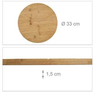 <span class=keywords><strong>Piastra</strong></span> <span class=keywords><strong>per</strong></span> <span class=keywords><strong>Pizza</strong></span> in bambù da 13 pollici in legno <span class=keywords><strong>per</strong></span> uso domestico - Product Image 5