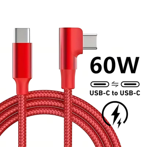 90 °   Cable de Carga Rápida USB C Tipo C para iPhone 17 16 15 <span class=keywords><strong>Pro</strong></span> Max Samsung S25 S24 Xiaomi Redmi <span class=keywords><strong>POCO</strong></span> OnePlus Oppo Vivo - Product Image 5