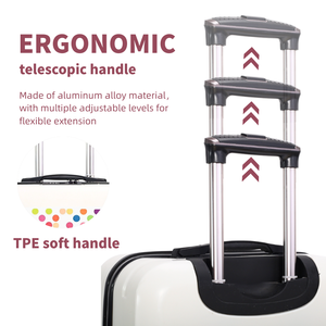 Fabricant de valises PC de luxe, personnalisable avec serrure intégrée et 4 roues pivotantes à 360 degrés pour les voyages et l'école, unisexe - Product Image 4