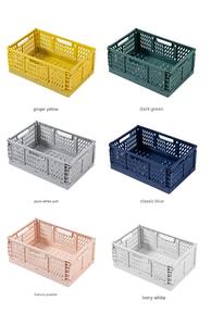 In-stock Factory Directly Baby-Friendly Large <strong>Plastic</strong> Folding <strong>Basket</strong> Collapsible Crate for Convenient Storage - Product Image 5