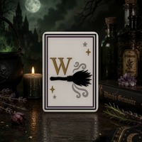 Jeu de Mahjong Portable Moderne Américain 160 Pièces en PU Premium Écologique pour Soirées Jeux Chic, Samedis, Halloween, Grimoire de Sorcière