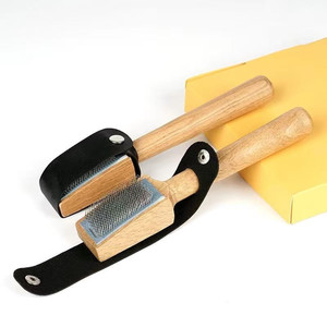 <span class=keywords><strong>Brosse</strong></span> à chaussures de danse latine unisexe QUYING A0230, manche en bois durable, fil métallique tressé - Product Image 6