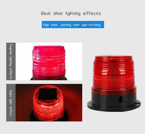 Baliza de Advertencia de Energía Solar, Luces Estroboscópicas Magnéticas Intermitentes LED - Product Image 2