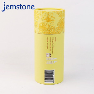 Caja cilíndrica de cartón impresa personalizada para prototipos rápidos biodegradables reciclados 100%, embalaje de tubo de papel - Product Image 1