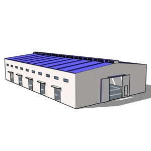 Bâtiment d'atelier préfabriqué de conception moderne, structure en acier, entrepôt 45x25, bâtiment métallique - Product Image 1