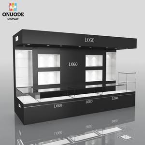 Kiosco de Perfumes de Lujo Personalizado |   Exhibidor de Acero y MDF con LED Premium |   Diseño de Tienda Ecológico, Reciclable y Personalizable para Compras - Product Image 1