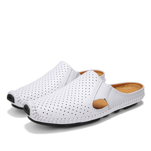 Sandalias de cuero de vaca deportivas sin talón para hombre, talla grande, para verano, con suela de goma, ideales para dropshipping 2026 - Product Image 2