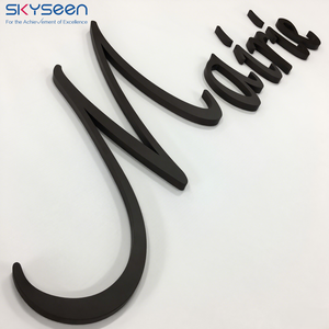 Skyseen Tùy Chỉnh 3D Kim Loại Chữ Màu Nâu Đen Sơn Thép Không Gỉ Dấu Hiệu Cho Ngoài Trời Bền Hiển Thị Tên Công Ty Các Tòa Nhà Văn Phòng - Product Image 2