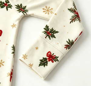Commercio all'ingrosso: Tutina neonato/a con cerniera e campanellini per le feste, per bambine, con chiusura a zip, per la corredina. - Product Image 2