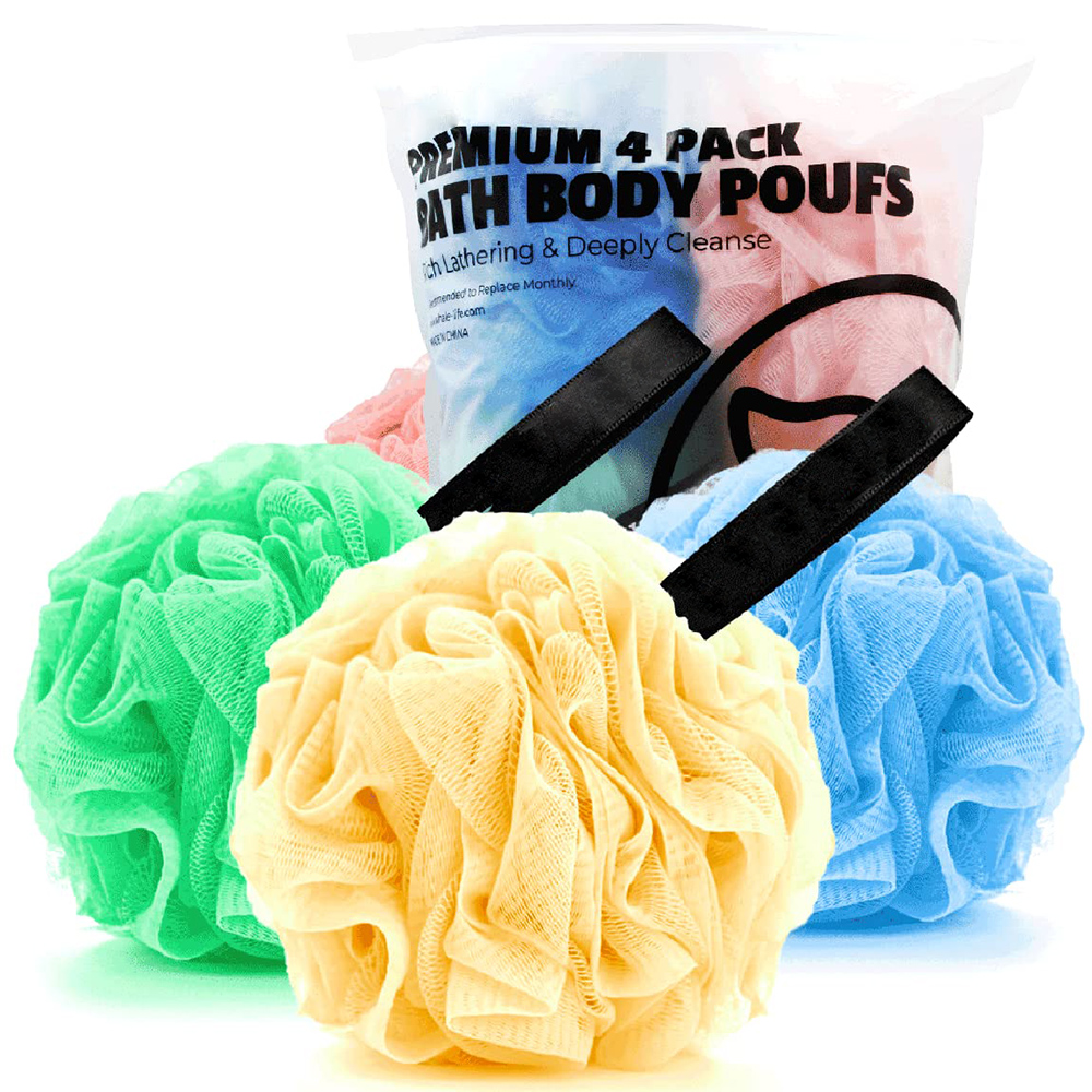 Щетки для ванны Loofah, губки с супер мягким отшелушивающим эффектом