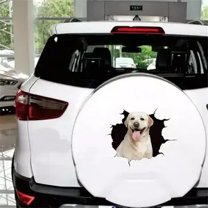 방수 발 애완 동물 자동 자동차 데칼 스티커 비닐 재미있는 장식 자동차 범퍼 스티커 개 자동차 창 스티커