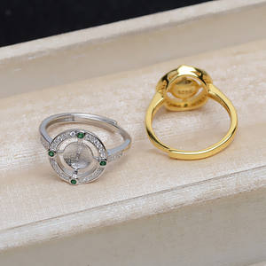 Anillo Ajustable de Plata S925 con Soporte Vacío para Perla de 8-9 mm y Abertura Oculta, Herramientas y Equipos de Joyería-5029 - Product Image 4