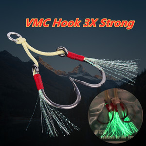 <span class=keywords><strong>Hameçon</strong></span> de pêche <span class=keywords><strong>VMC</strong></span> 3X de qualité supérieure, accessoire en acier à haute teneur en carbone, lumineux, en métal, pour leurres, 7264, 5/0 - Product Image 3