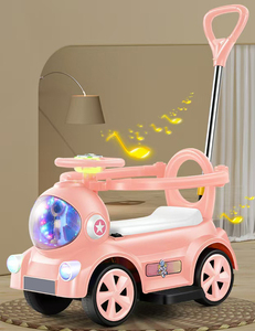 Auto Elettrica per Bambini di Lusso con Maniglia per Genitori, Modello Cartoon Mini Little Wiggle Girls - Product Image 2