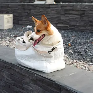 Tas selempang anjing tahan air, tas selempang badan, tas bahu, tas hewan peliharaan pembawa anjing