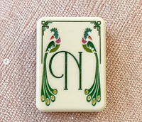 Set Mahjong Amerika Mutiara Merah Muda Tersedia, Desain Vintage 160 Ubin, Mahjong Akrilik Kustom Bergaya Budaya, Hadiah Pesta Keluarga