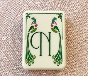 Disponibile Set Mahjong Americano in Madreperla Rosa, Design Vintage, 160 Tessere, Mahjong in Acrilico Personalizzato, Stile Culturale, Regalo per Feste in Famiglia - Product Image 5