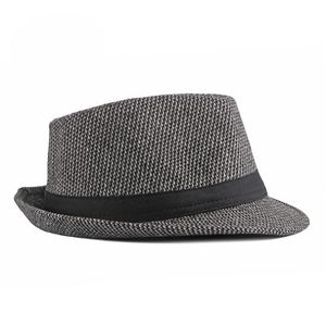 Chapeaux Fedora Jazz en Laine Nouvelle Collection Automne Hiver pour Hommes d'Âge Moyen, avec Imprimé Gonflé et Pare-Soleil Intégré - Product Image 4