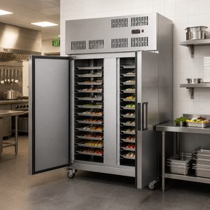 Congélateur rapide à 22 plateaux en acier inoxydable -45°C ° C -<span class=keywords><strong>80</strong></span> ° Armoire <span class=keywords><strong>de</strong></span> congélation à air froid pour viande, fruits <span class=keywords><strong>de</strong></span> mer et usage domestique - Product Image 1
