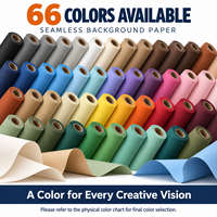 MIAOTU Vente en gros directe usine Rouleau de papier de fond photographique couleur unie sans couture en pâte vierge 2,72 m x 11 m pour studio et mode