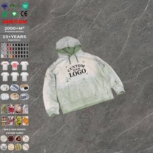 Nouveau sweat à capuche pour homme en coton 100% de haute qualité, surdimensionné, imprimé de lettres, lourd, lavé - Product Image 1