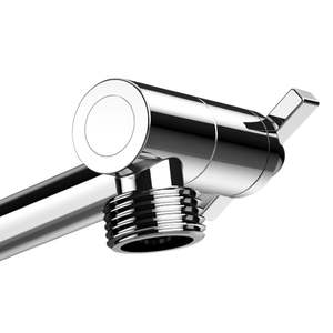 Tige d'extension de douche réglable en forme de L en acier inoxydable avec inverseur et connecteur de verrouillage pour accessoires de baignoire - Product Image 4