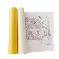 Papier calque blanc et jaune de 12 pouces (25 m) pour dessin, modélisation et croquis, idéal pour artistes et designers