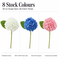 Harga Pabrik Grosir Bunga Buatan Tangan Latex Real Touch Hydrangea untuk Rumah Pesta Hotel Thanksgiving Natal