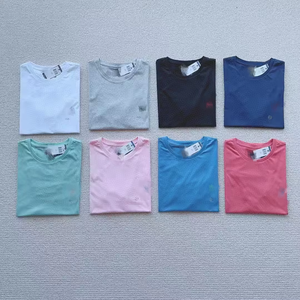 Camiseta de Algodón para Hombre, Bordado Pequeño, Casual, Manga Corta, Cuello Redondo, Laures, Top de Verano - Product Image 4