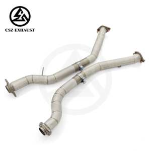 Tubo de Escape CSZ de Alta Calidad para Jeep Grand Cherokee <span class=keywords><strong>SRT8</strong></span> 6.4L, Tubo Intermedio de Alto Rendimiento con Flujo Libre y Protector Térmico - Product Image 6