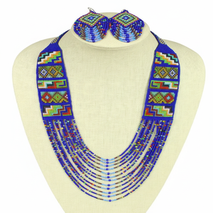 ชุดสร้อยคอออกแบบลาย rajasthani ที่สวยงามชุดสร้อยคอโชกเกอร์สำหรับผู้หญิงและเด็กผู้หญิงสวมใส่ในงานแต่งงานงานปาร์ตี้ hldi - Product Image 1