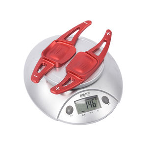 Extensión de Palanca de Cambios de Volante de 4 Radios Estilo Carreras, Aleación de Aluminio Rojo, Compatible con Modelos A6 A3 A5 A7 A4 - Product Image 3