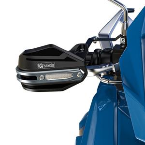 Protège-mains de <span class=keywords><strong>moto</strong></span> avec embouts de gonflage, base d'installation en alliage d'aluminium, acier inoxydable et matériau PC - Product Image 5