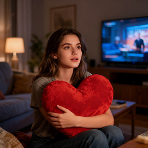 40cm/50cm/60cm/75cm Super Soft Fluffy Red Heart-<b>Shaped</b> Throw <b>Pillows</b> & Cushions-Love Theme Plush Toys with PP Cotton Filling - Product Image 2