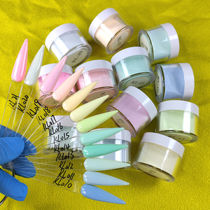 Nouveau produit phare pour la vente en gros de fournitures pour ongles : Système de poudre acrylique 2 en 1, poudre acrylique rose de couverture pour ongles à tremper avec monomère ou liquide de trempage - Product Image 1