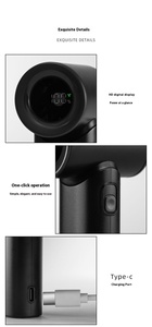 2025 nóng bán Tiny Turbo Fan 17400 vòng/phút động cơ mạnh mẽ 5 bánh răng gió 3000mAh có thể sạc lại cọ cỡ Max 9.0 mét/giây xe ngoài trời khách sạn RV - Product Image 5
