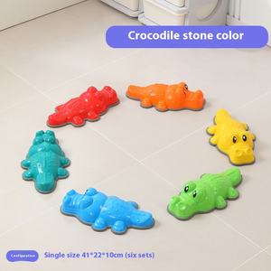 Jouet en pierre de croisement de crocodile d'intérieur pour l'éducation précoce des enfants Entraînement sportif et de divertissement pour marcher l'équilibre - Product Image 4