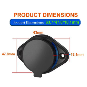 Nhà cung cấp Trung Quốc phẳng bề mặt núi 12V <span class=keywords><strong>USB</strong></span> Outlet cắm QC3.0 <span class=keywords><strong>USB</strong></span> C sạc cho xe buýt thuyền - Product Image 6