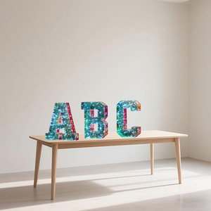Lampes à lettres lumineuses colorées pour la décoration de fêtes et de mariages, lumières d'ambiance pour les propositions de mariage et les confessions. - Product Image 1